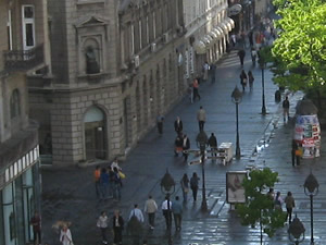 Outside the gallery